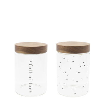 Vorratsglas "Full of love" von Bastion Collections
