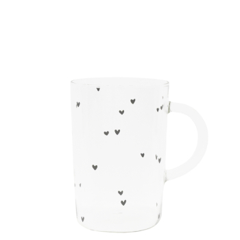 Teetasse, Tumbler Tea, Hearts all over von Bastion Collections