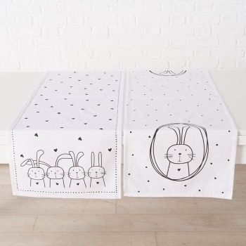 Oster-Tischläufer "Hoppy" mit Hasen