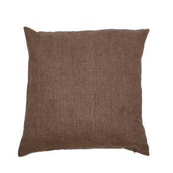 Plain Cushion Cover Brown – Timeless Polyester Pillowcase 48x48 cm