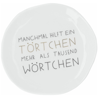Kleiner Teller "Wörtchen" von Räder