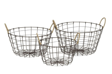 Körbe aus Eisen in 3 Größen