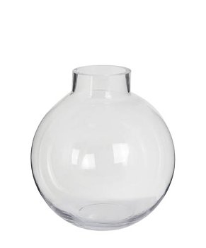 Kaheku Kugelvase Carana – Große Klarglasvase in Kugelform (Ø 24 cm, H 25 cm)