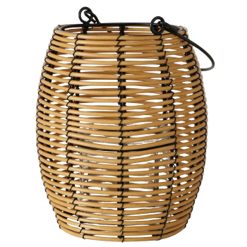 Preview: Weatherproof Arvid Lantern – Handcrafted Garden Hurricane Lamp Iron & Plastic 18 cm