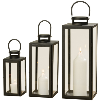 Laterne "Arana" schwarz in 3 Größen