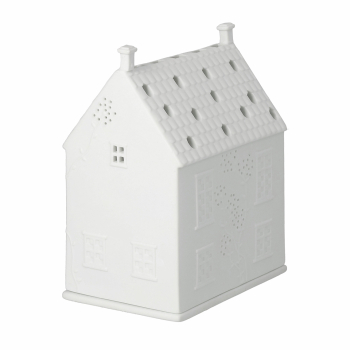 räder "Cottage Landhäuschen" Light House – Small Porcelain Tealight Holder with Perforations