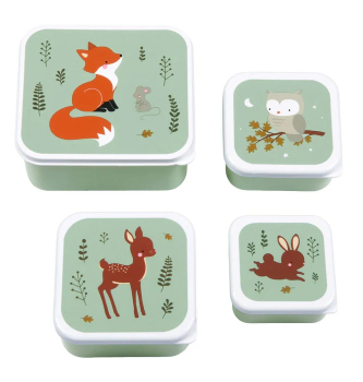 Lunch & Snack Box Set "Forest Friends"