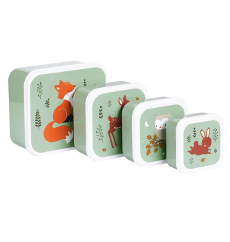 Lunch & Snack Box Set "Forest Friends"