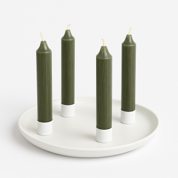 Preview: Magnetischer Kerzenhalter aus Metall – Weiß – in 3 Größen erhältlich