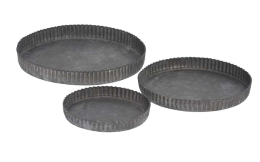 Rundes Metalltablett in 3 Größen