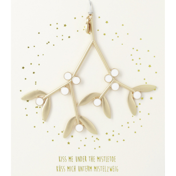 Mistelzweig "Gold. Kiss me under..." von Räder