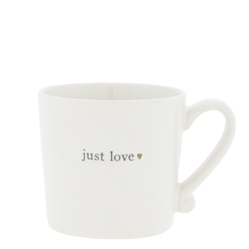 Mug mit Henkel, Tasse "Just Love" von Bastion Collections