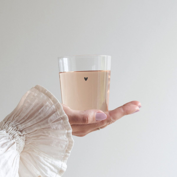 Medium Tumbler Tumbler Black Heart by Bastion Collections