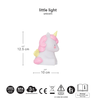 Night light unicorn gold