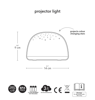 Light projector "Butterflies"