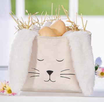 Preview: Ostersackerl mit Hasengesicht in 2 Größen, Osternest