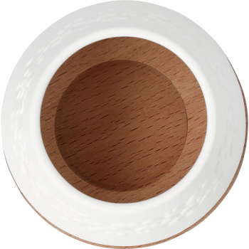 Preview: räder Poesiewindlicht „Herzen“ – Zartes Porzellan-Windlicht mit Relief und Goldakzent