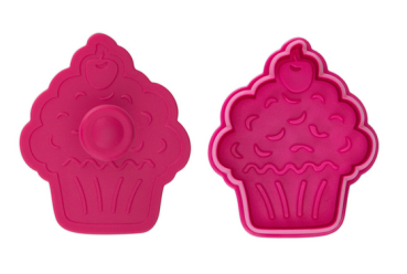 Muffin/Cupcake Embossing Cookie Cutter with Ejector
