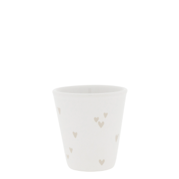 Preview: Espresso Tasse "Hearts Natural" von Bastion Collections