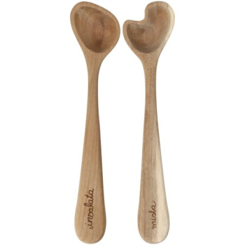 Salatbesteck Set „Insalata Mista“ | Mediterranes Salatbesteck aus Akazienholz 33 × 7 × 3 cm