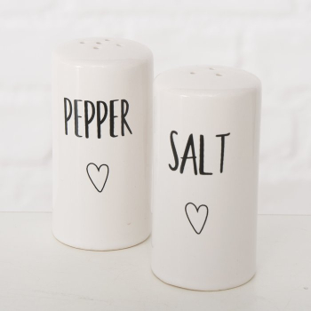 Salz- und Pfefferstreuer Set mit Herz