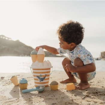 Sand toy bucket with sand molds "Ocean Dreams"