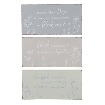 Schild "Sanela" in 3 Varianten zum Aufhängen