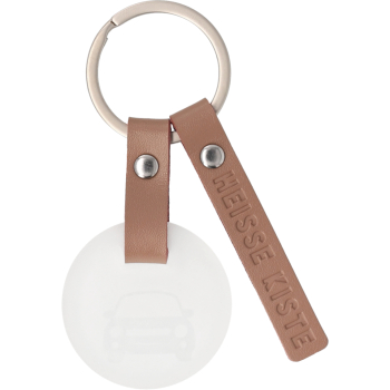 Leather Keychain "Heiße Kiste" – Perfect Gift for New Drivers & New Cars
