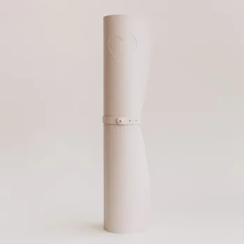 Preview: Schreibtischunterlage Herz Beige – Eulenschnitt