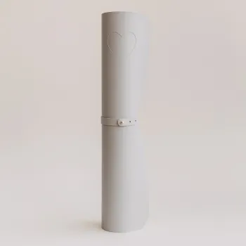 Preview: Schreibtischunterlage Herz Grau – Eulenschnitt