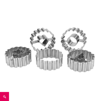 Linz Cookie Cutter "Spitzbub" wavy set
