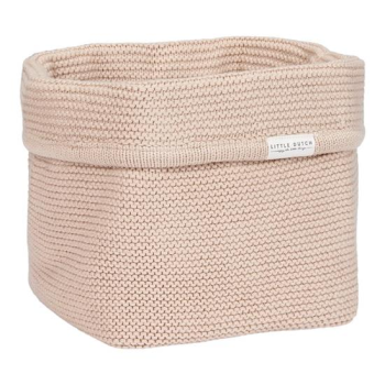 Care basket "knitted" beige