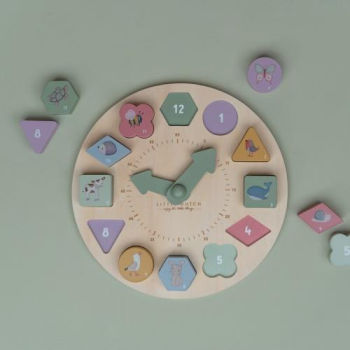 Wooden Clock, Puzzle Clock, Little Farm