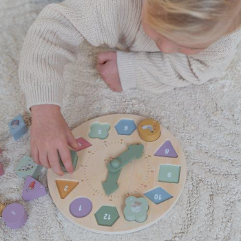 Wooden Clock, Puzzle Clock, Little Farm