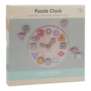 Wooden Clock, Puzzle Clock, Little Farm