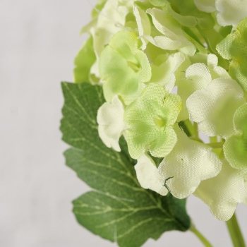 Silk flower "Hydrangea" green/white