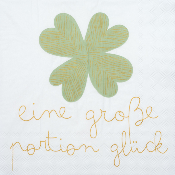 Servietten "Eine große Portion Glück" von Räder