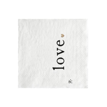 Servietten klein "LOVE" von Bastion Collections