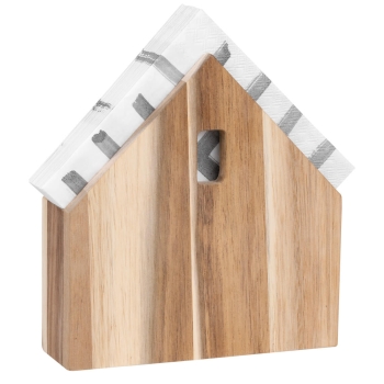 Napkin holder in house shape for cocktail napkins from Räder
