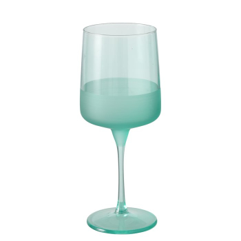 Wine Glass Turro – Elegant Stemmed Glass with Hand-Painted Turquoise Finish 430 ml