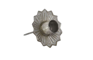 Steck-Kerzenhalter aus Metall – Silber