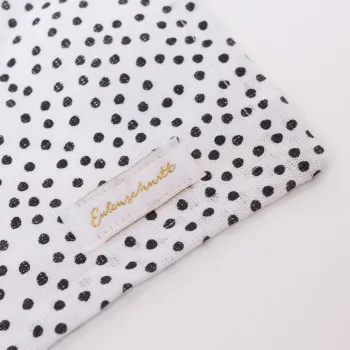 Preview: Leinen-Servietten Punkte – Weiß (4er Set)