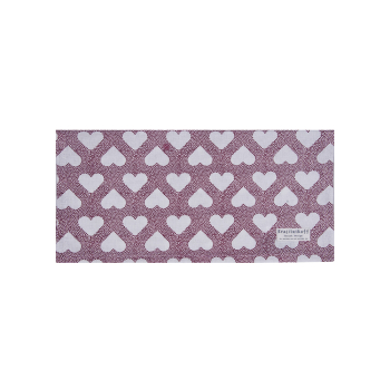 Krasilnikoff Stoffserviette "Herzen" 40 x 40 cm