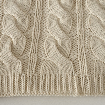 Knitted blanket "Edda" beige
