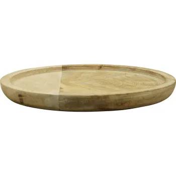 Wooden Tray Dost 25 cm – Round Natural Wood Serving Tray for Decor & Kitchen