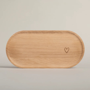 Tray "Heart" made from oak