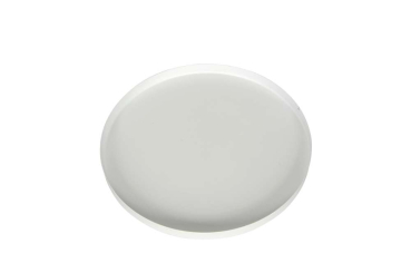 Metalltablett weiß, rund