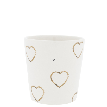 Cup, Tasse hoch "Hearts allround" von Bastion Collections