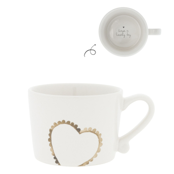 Tasse, Cup small "Heart lovely day" von Bastion Collections