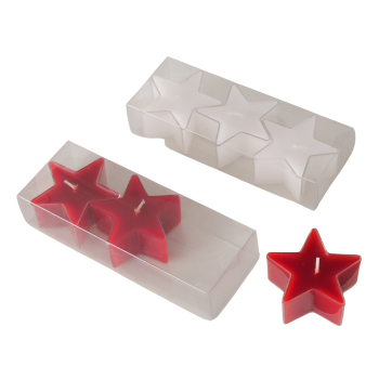 Teelichter in Sternform, Set